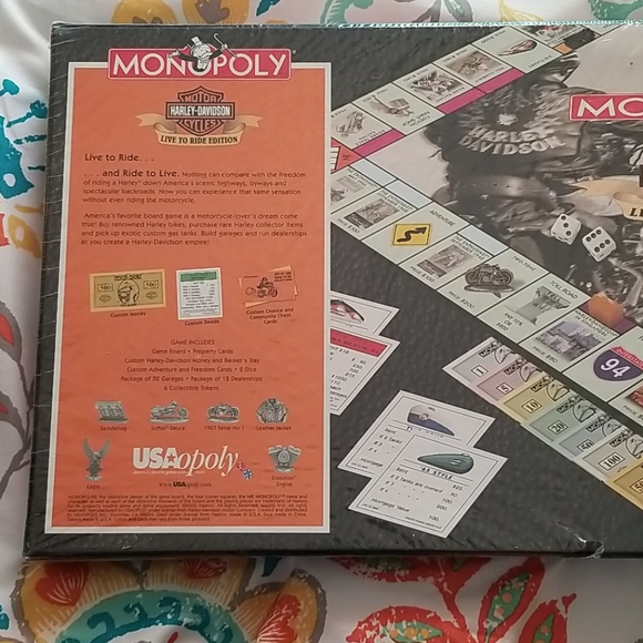 Collectable Monopoly Harley-Davidson Live to Ride 2000 - Picture 3 of 5